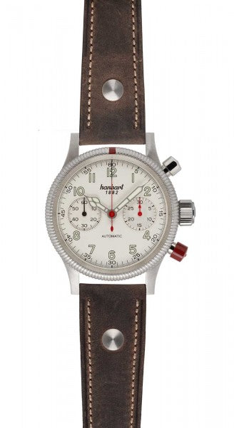Montre Hanhart 1882 - Pioneer Mk II couture écrue