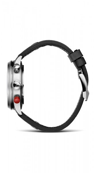Montre Hanhart 1882 - Pioneer TwinDicator couture écrue, lunette lisse
