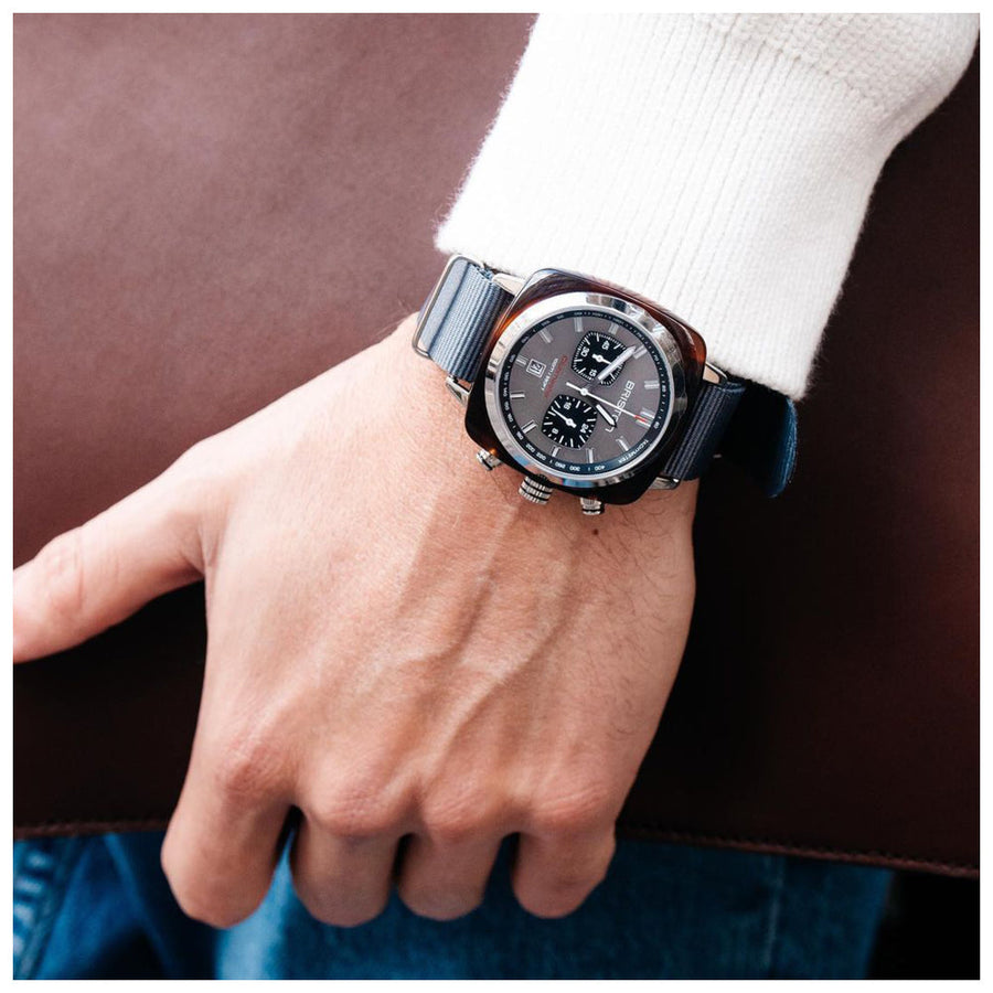 MONTRE BRISTON - CLUBMASTER SPORT ACÉTATE - GRIS