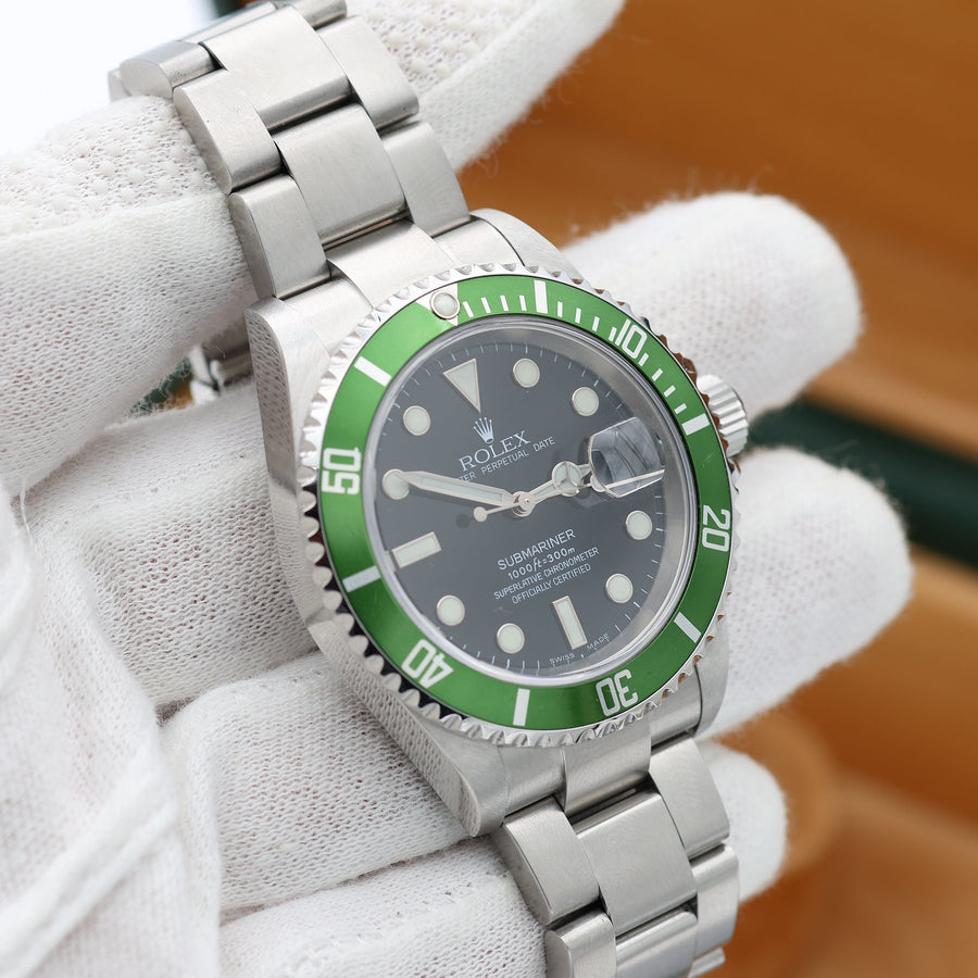 Rolex en Occaion- Submariner Date 'Kermit' - Sans Prix de Réserve - 16610LV - Homme - 2000-2010