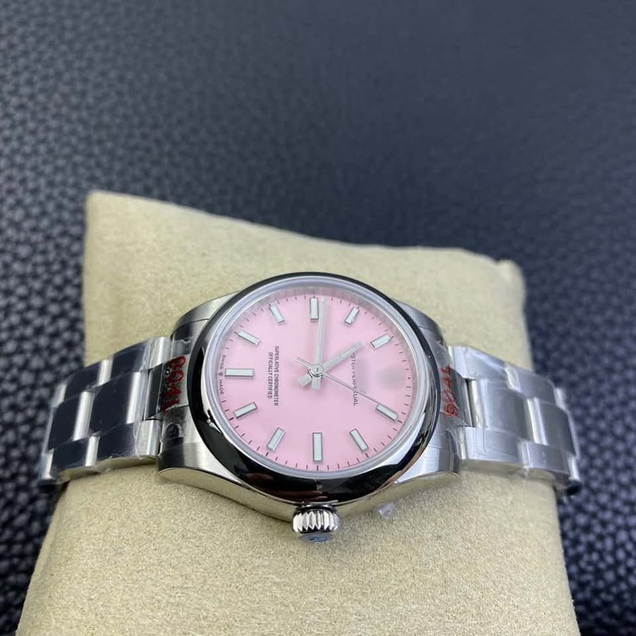 MONTRE DE LUXE À CADRAN ROSE