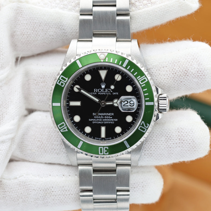 Rolex en Occaion- Submariner Date 'Kermit' - Sans Prix de Réserve - 16610LV - Homme - 2000-2010