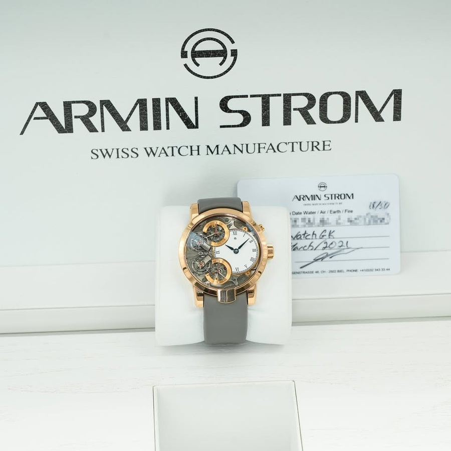Montre Armin Strom Mirrored Force Resonance « Fire » avec cadran émaillé