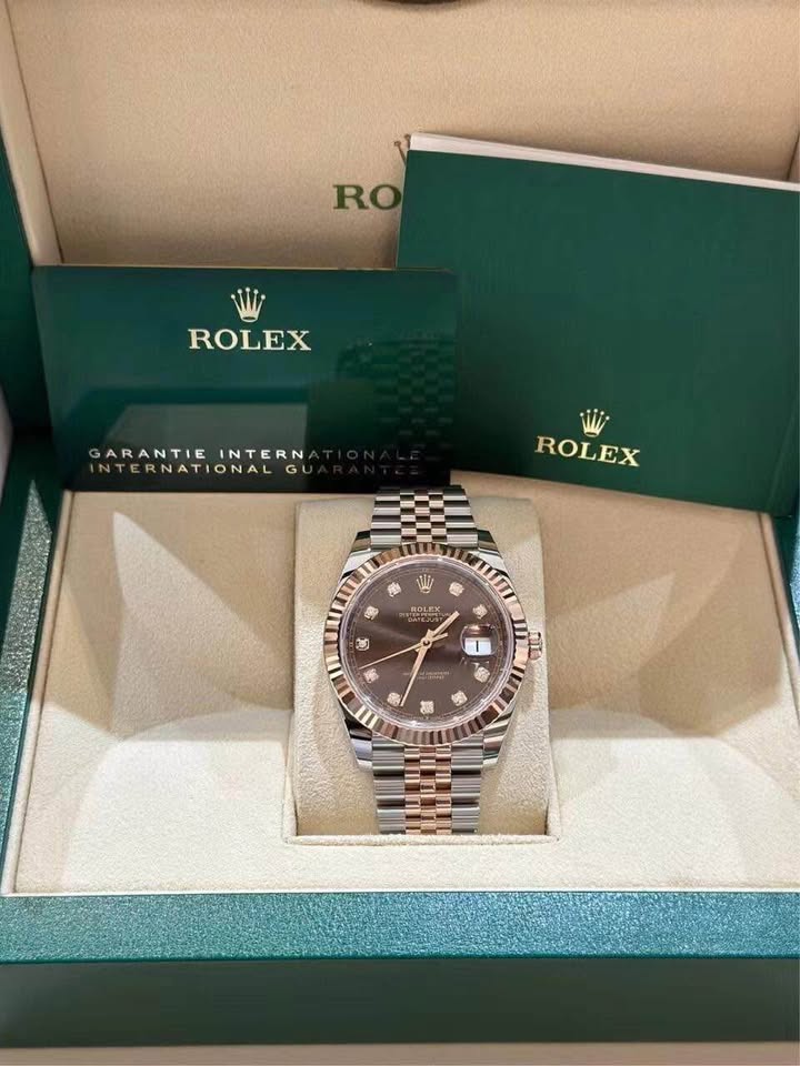 Rolex Datejust 41 mm – Bicolore or rose et acier inoxydable | Cadran diamant |