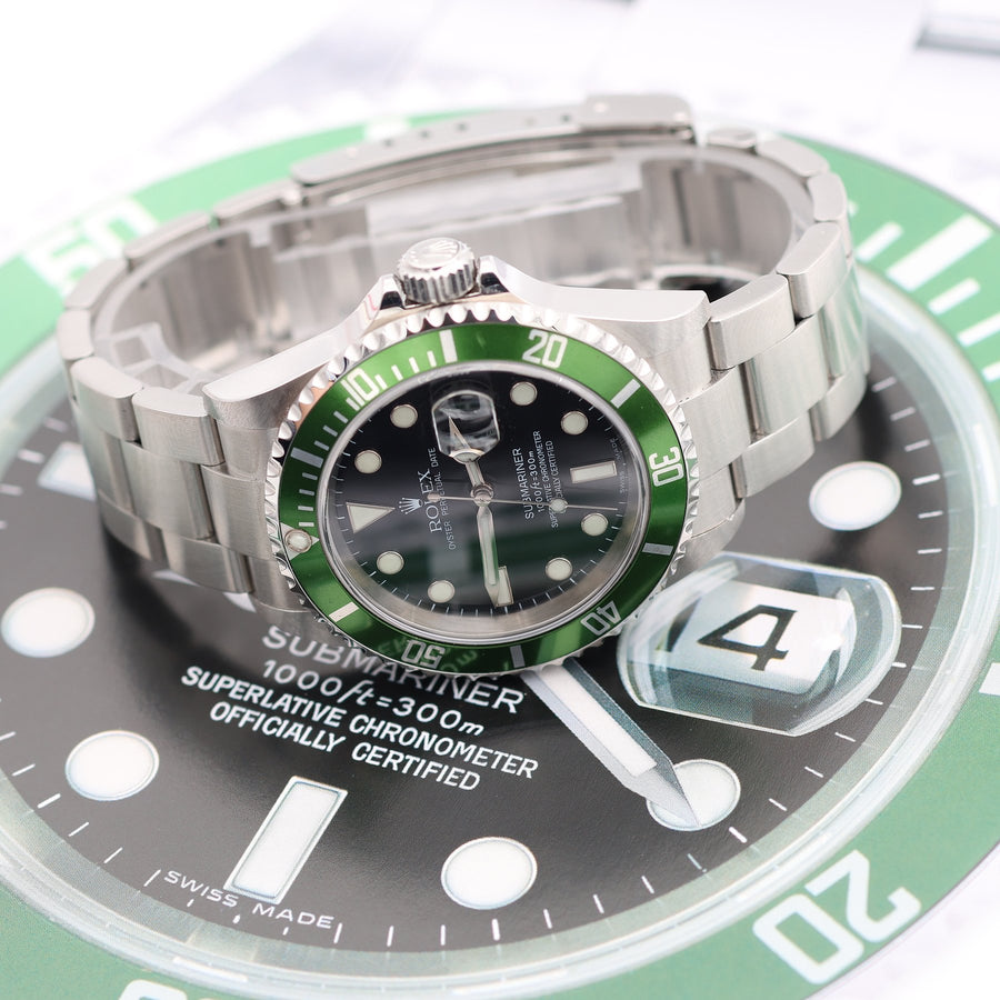 Rolex en Occaion- Submariner Date 'Kermit' - Sans Prix de Réserve - 16610LV - Homme - 2000-2010