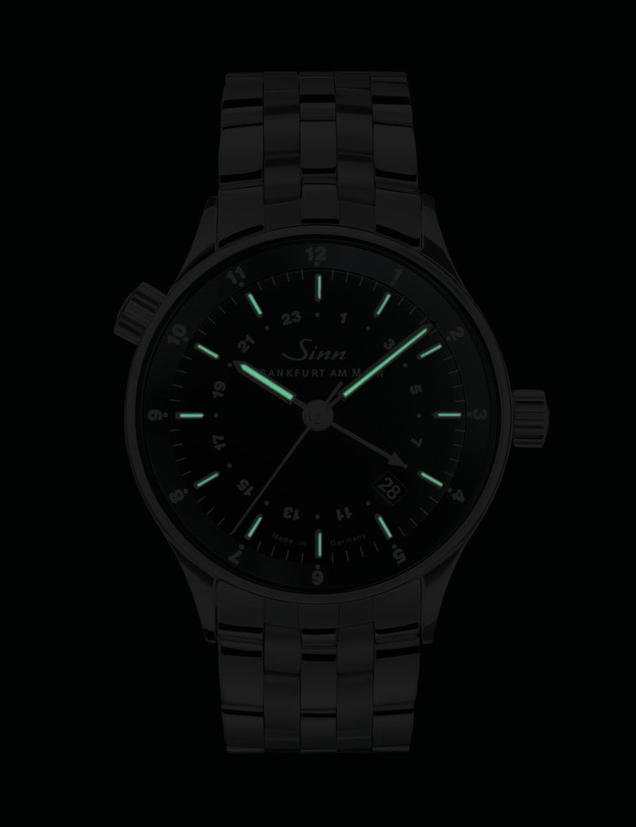 Montre Sinn - 6060  - Bracelet cuir + bracelet metal
