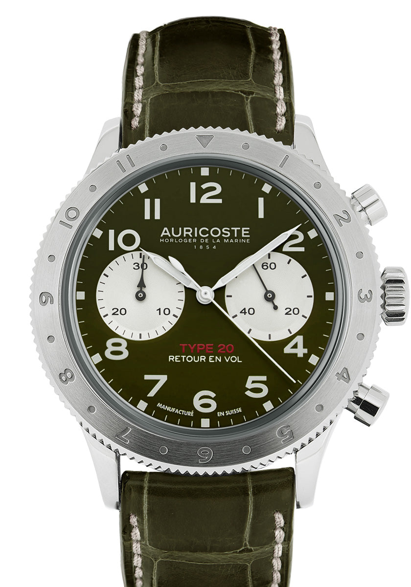 Montre Auricoste - Flyback Type 20 Kaki