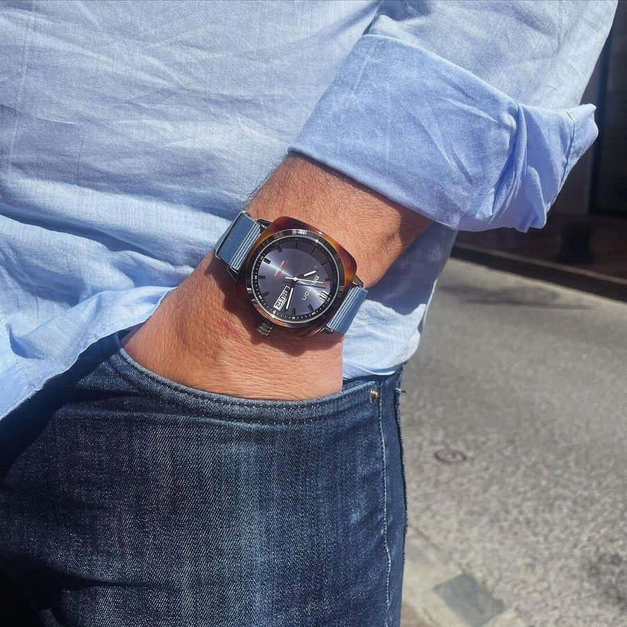 MONTRE BRISTON - CLUBMASTER SPORT HMS – BLEU GLACIER