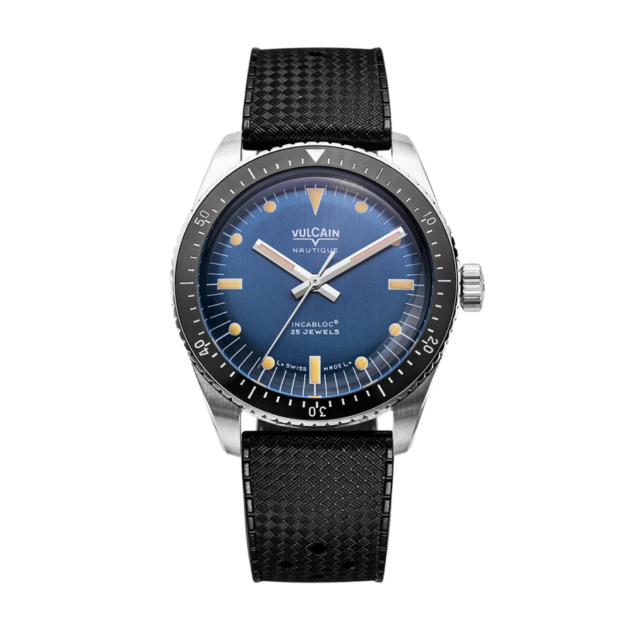 Montre Vulcain - Skindiver Nautique 38mm - Blue (metal bracelet + rubber strap included)