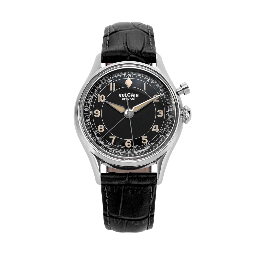 Montre Vulcain - Cricket Classique 39 mm - Black & Khaki numbers