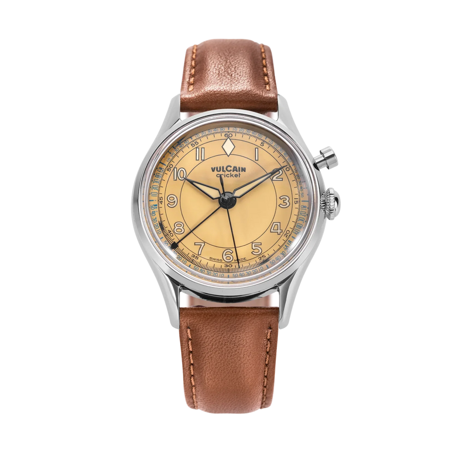 Montre Vulcain - Cricket Classique 39 mm - Khaki Brown