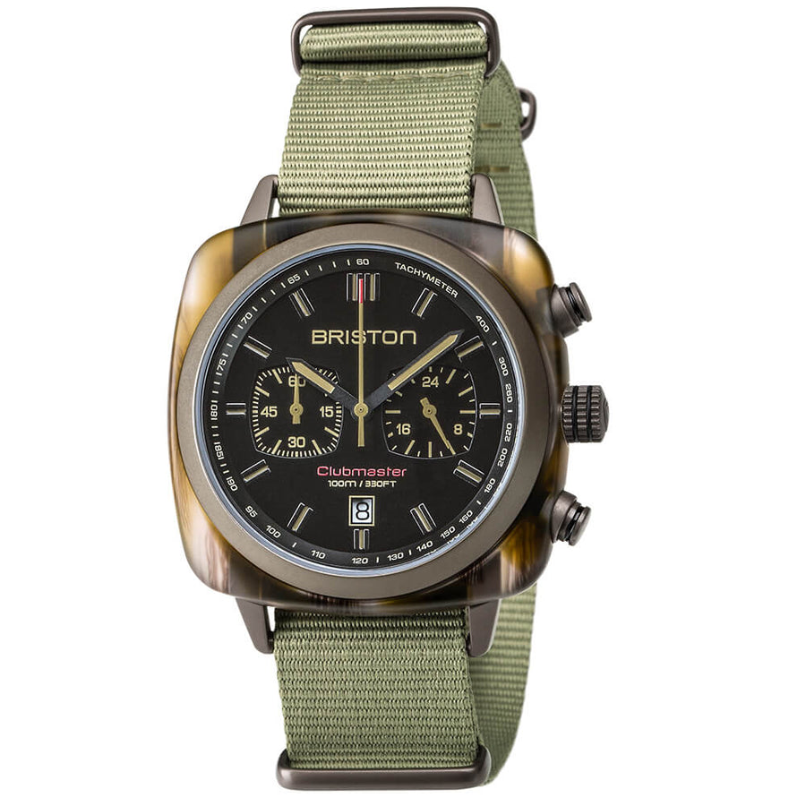 MONTRE BRISTON - CLUBMASTER SPORT ACÉTATE -JUNGLE