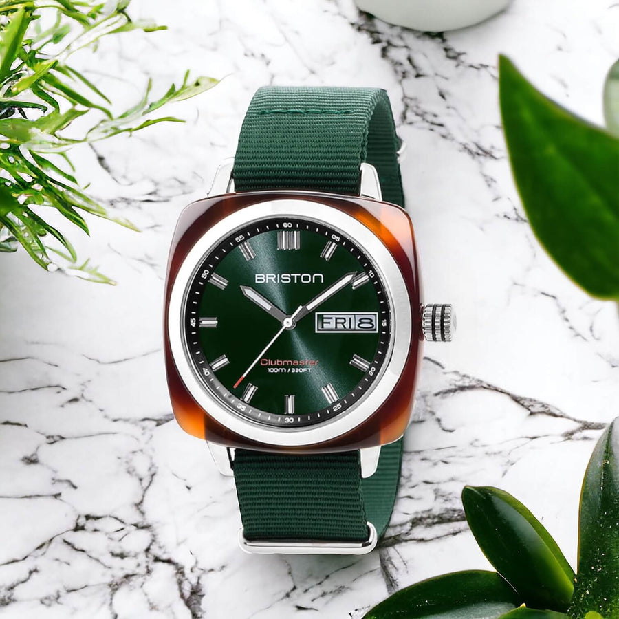 MONTRE BRISTON - CLUBMASTER SPORT HMS – VERT ANGLAIS
