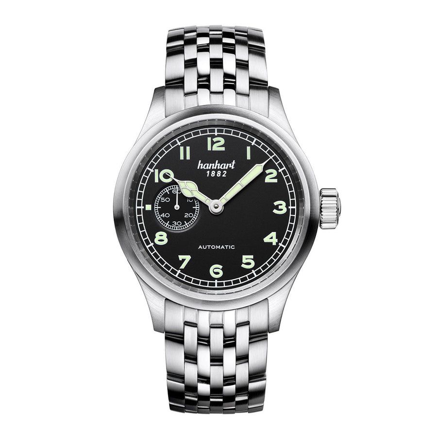 Montre Hanhart 1882 - Pioneer Preventor9 cadran noir