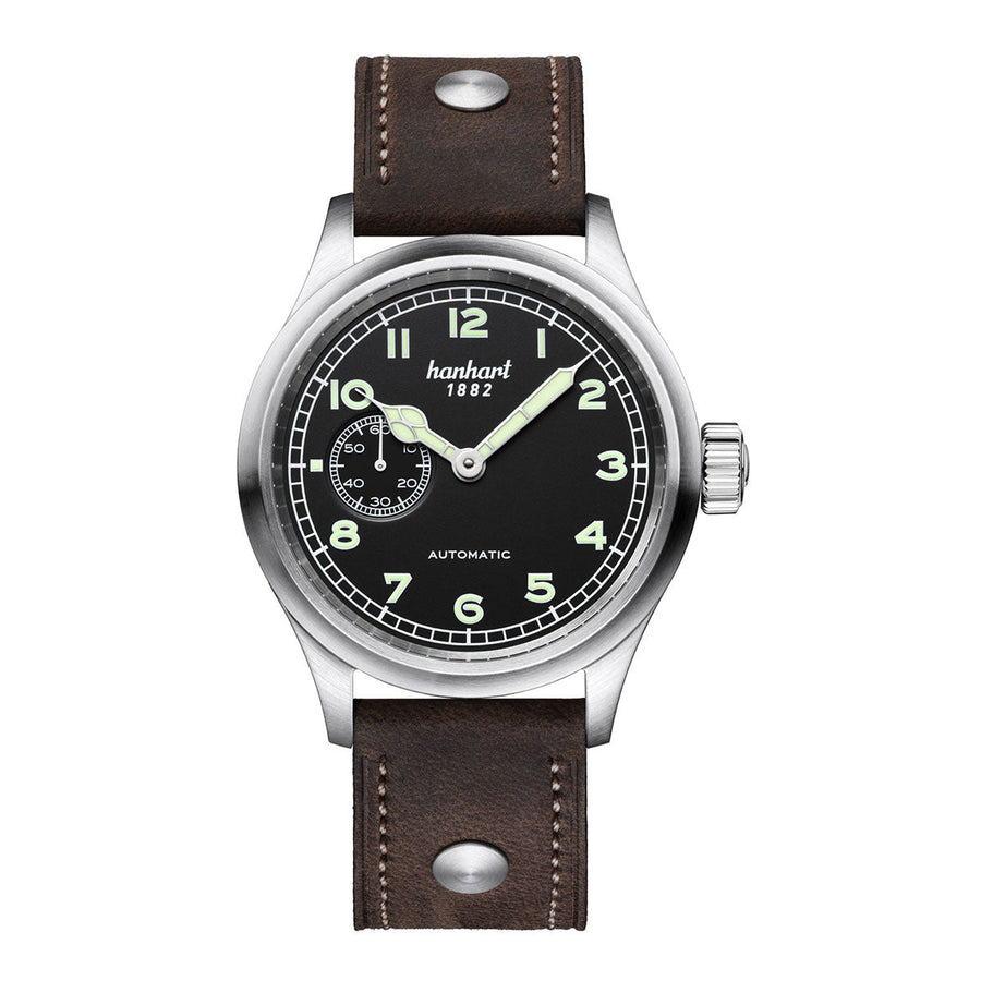 Montre Hanhart 1882 - Pioneer Preventor9 cadran noir