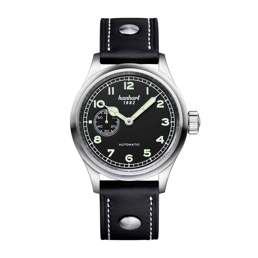 Montre Hanhart 1882 - Pioneer Preventor9 cadran noir