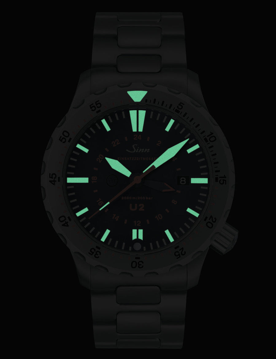 Montre Sinn - U2 (EZM 5) TEGIMENT - Bracelet rubber