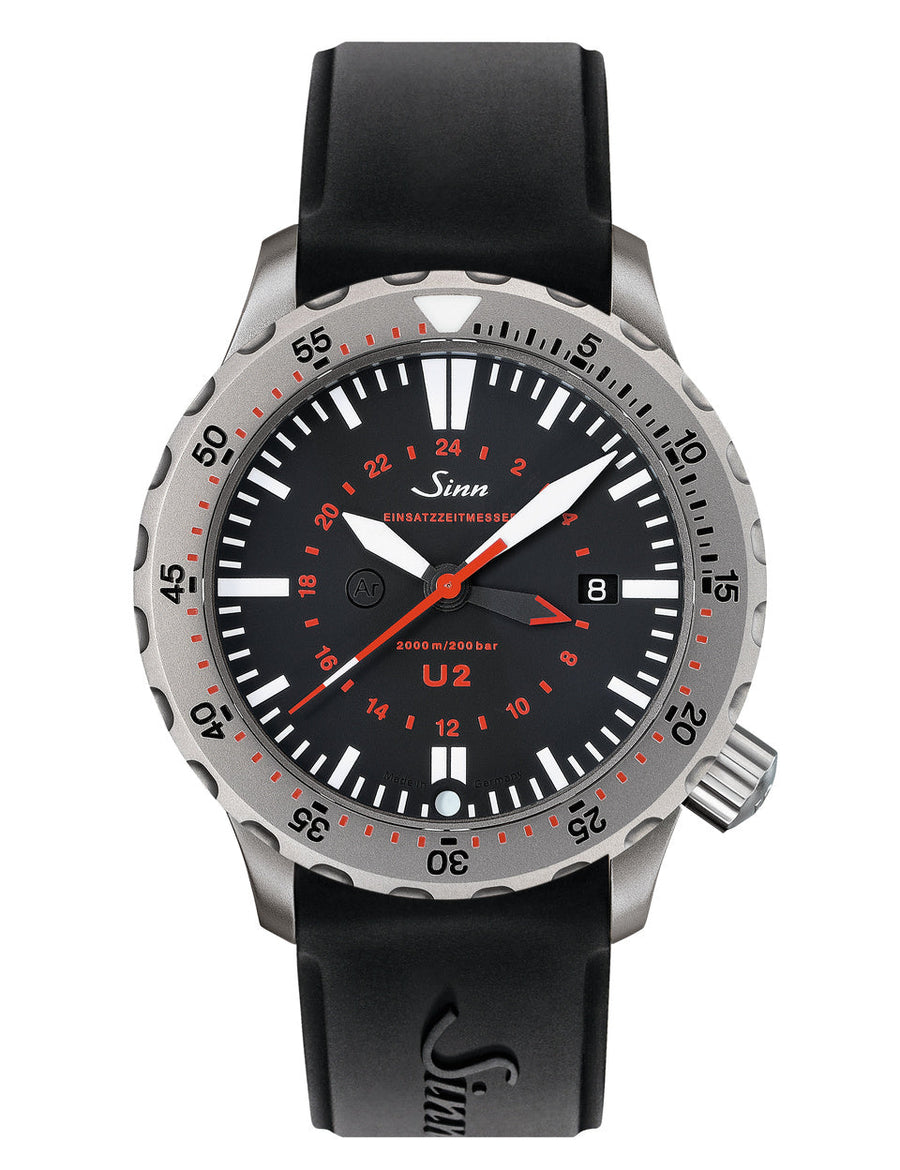 Montre Sinn - U2 (EZM 5) TEGIMENT - Bracelet rubber