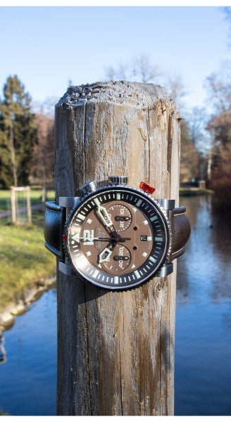 Montre Hanhart 1882 - Primus Pilot Marron