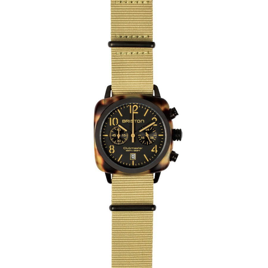 MONTRE BRISTON - CLUBMASTER CLASSIC ACÉTATE – SAFARI