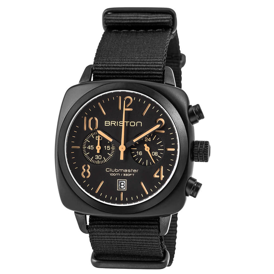 MONTRE BRISTON - CLUBMASTER CLASSIC ACÉTATE – NOIR MAT