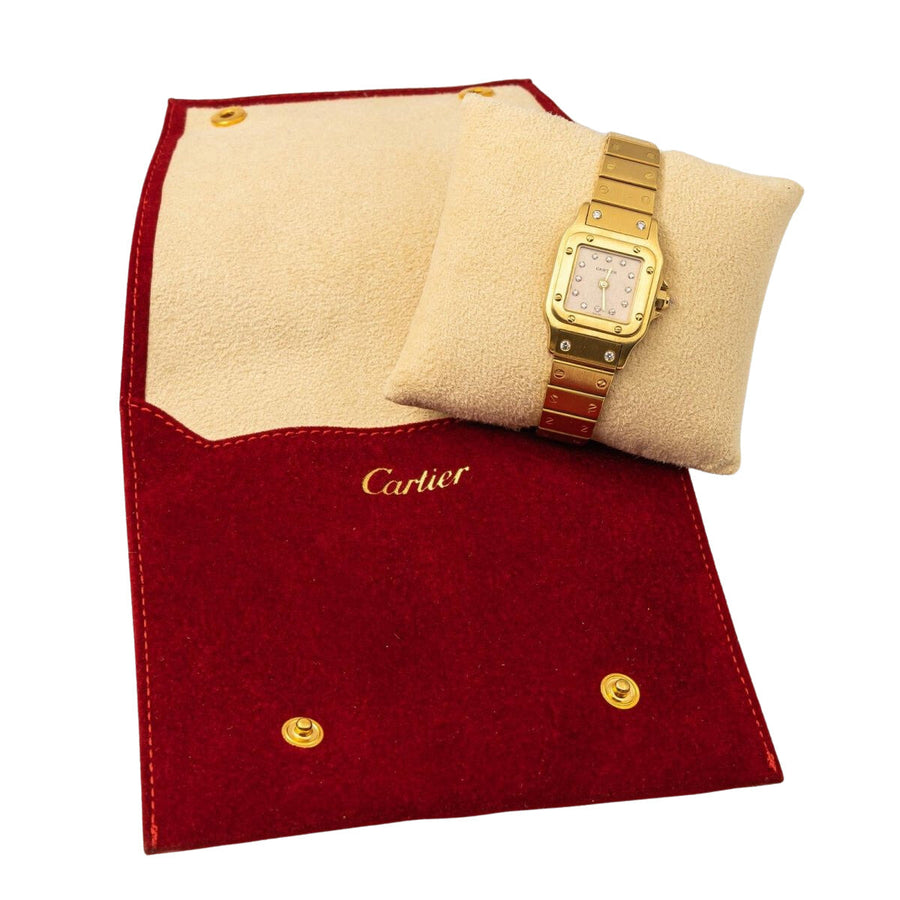 Cartier Montre Automatique Santos Or jaune Diamant