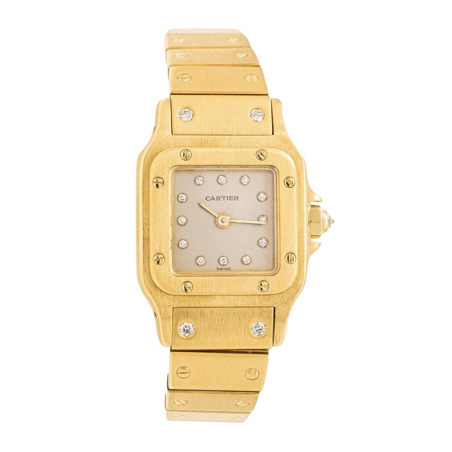 Cartier Montre Automatique Santos Or jaune Diamant