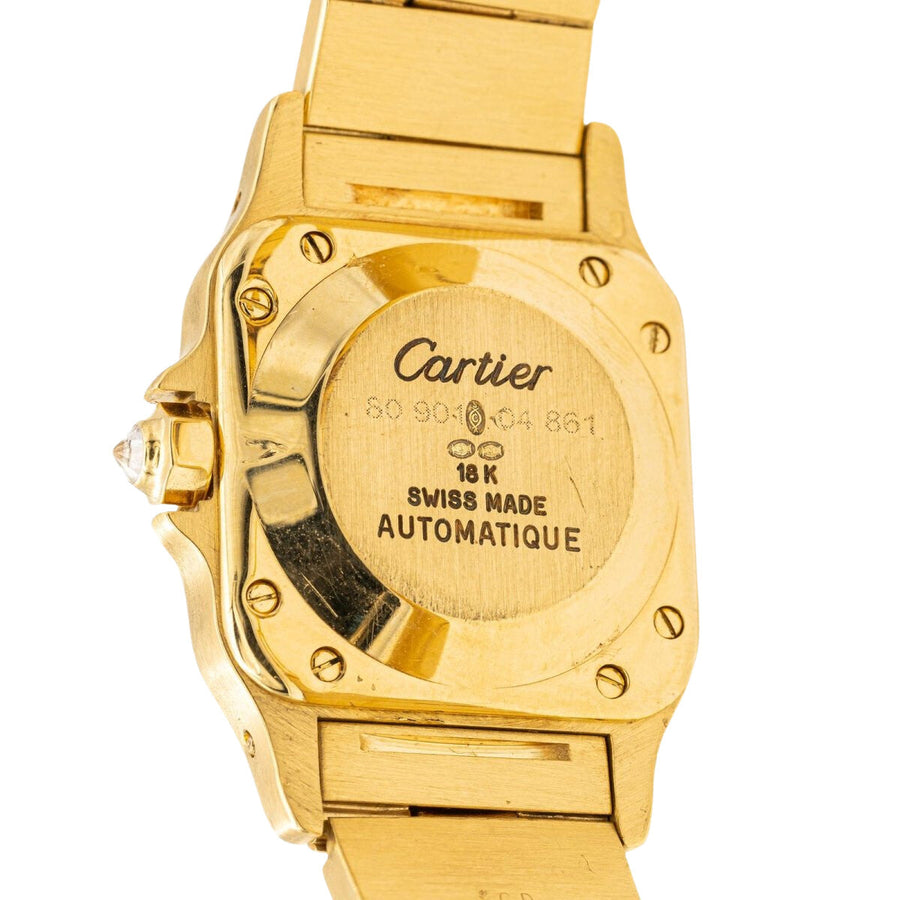 Cartier Montre Automatique Santos Or jaune Diamant