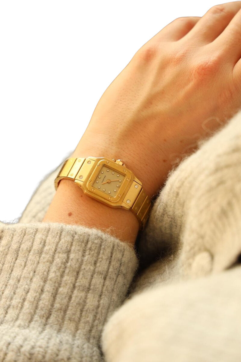 Cartier Montre Automatique Santos Or jaune Diamant