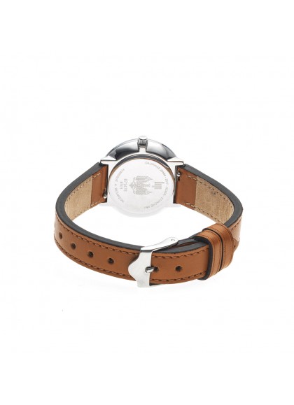Montre Lip - Dauphine 29mm bracelet cuir marron orangé