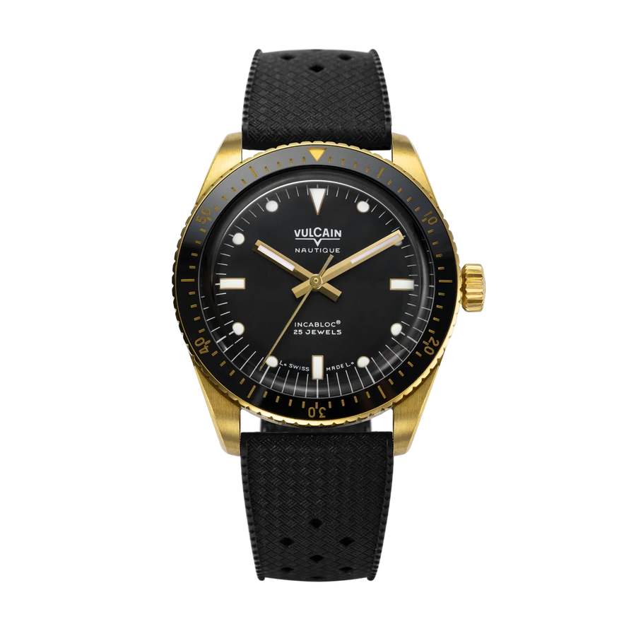 Montre Vulcain - Skindiver Nautique 38mm - Gold & Black
