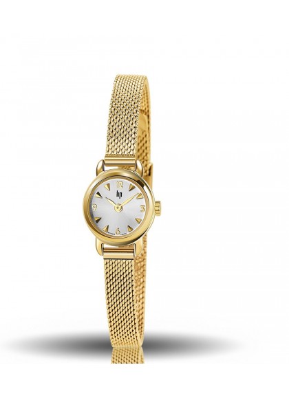 Montre Lip - Henriette maille milanaise dorée