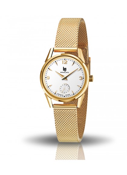 Montre Lip - Himalaya 29mm maille milanaise dorée