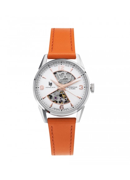 Montre Lip - Himalaya 33mm sablier bracelet orange