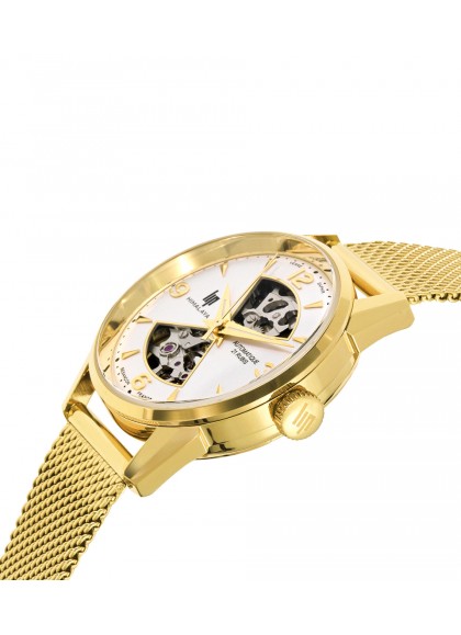 Montre Lip - Himalaya 33mm sablier maille milanaise dorée