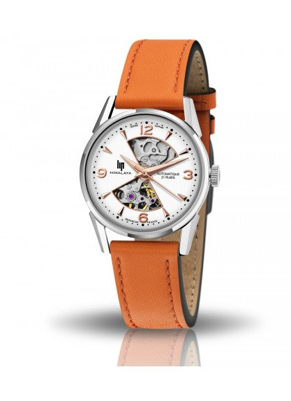 Montre Lip - Himalaya 33mm sablier bracelet orange