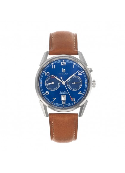 Montre Lip - Himalaya 40mm calendrier cadran bleu