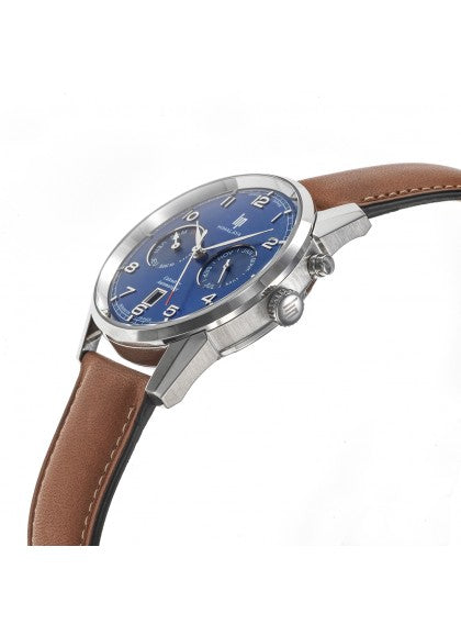 Montre Lip - Himalaya 40mm calendrier cadran bleu