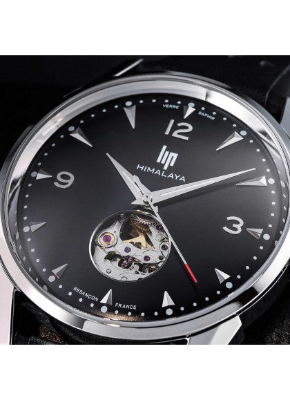 Montre Lip - Himalaya 40mm coeur battant cadran noir