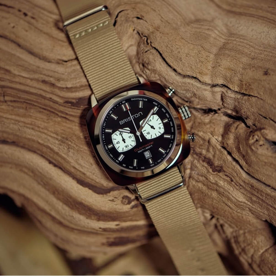 MONTRE BRISTON - CLUBMASTER SPORT ACÉTATE - NOIR
