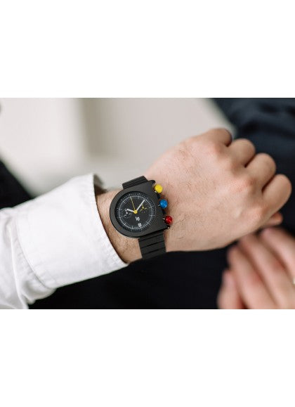 Montre Lip - Mach 2000 chronographe seconde chrono jaune
