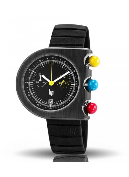 Montre Lip - Mach 2000 chronographe seconde chrono jaune
