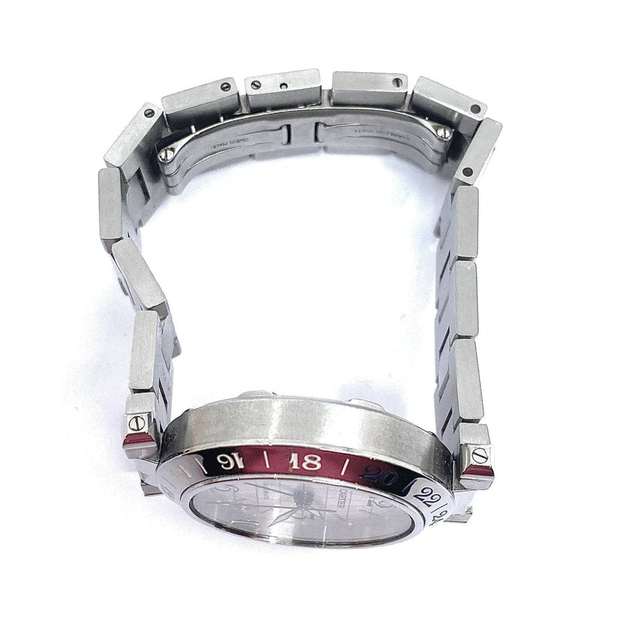 Montre CARTIER Pasha GMT acier aux méridiens