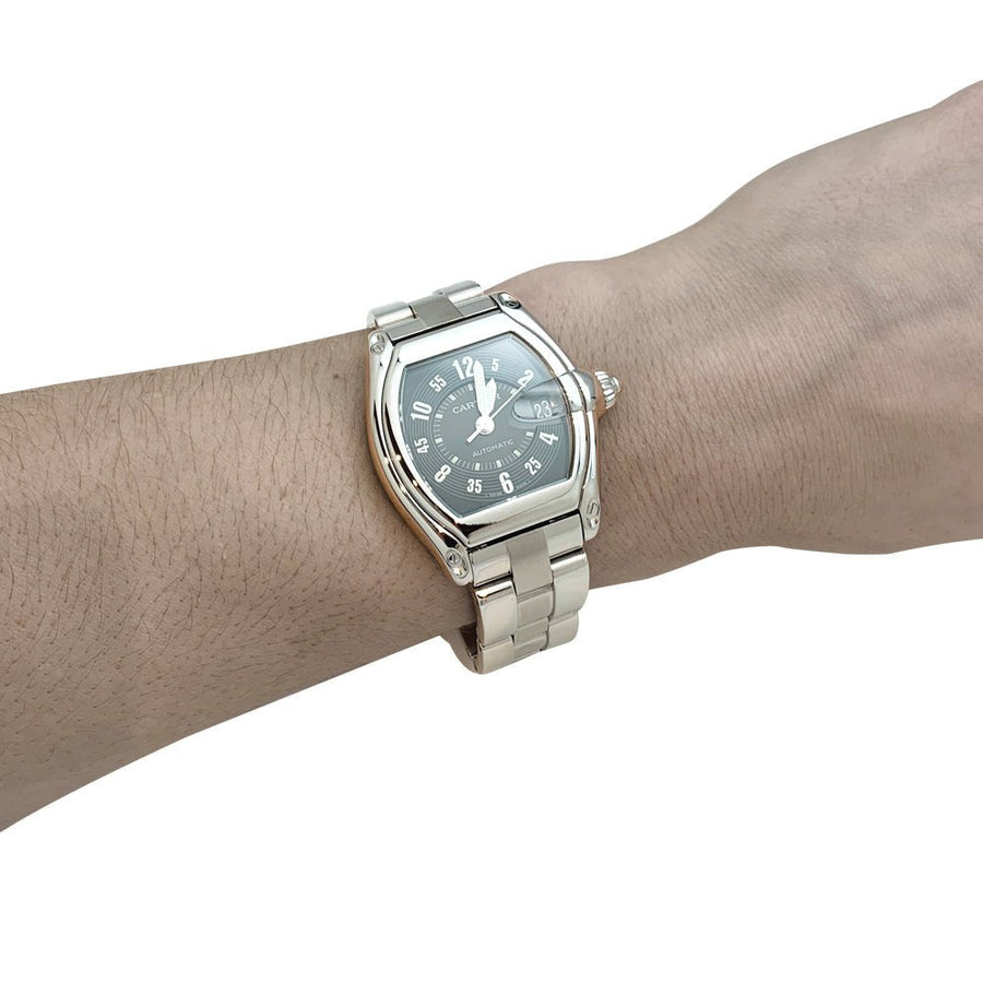 Montre Cartier Roadster en acier.