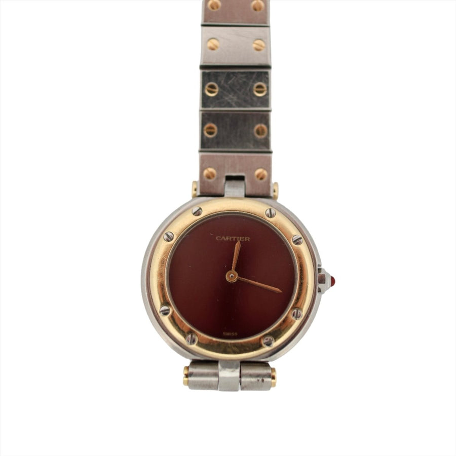 Montre Cartier Santos en or jaune et acier