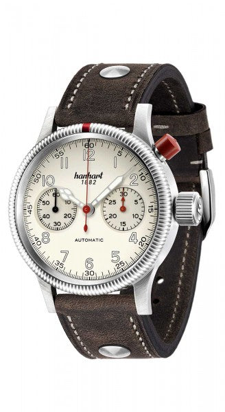 Montre Hanhart 1882 - Pioneer Mk I couture écrue