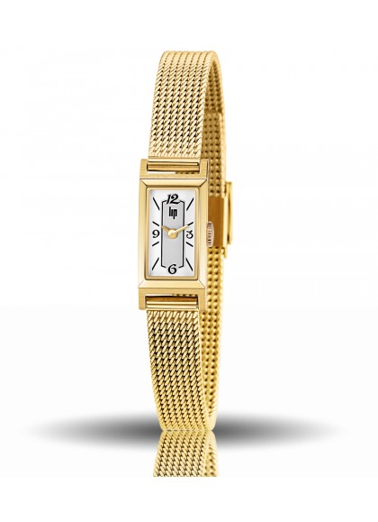Montre Lip - Churchill T13 maille milanaise dorée