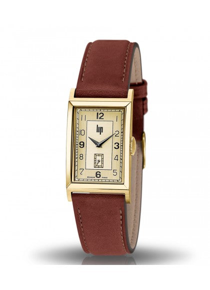 Montre Lip - Churchill T18 bracelet marron chocolat