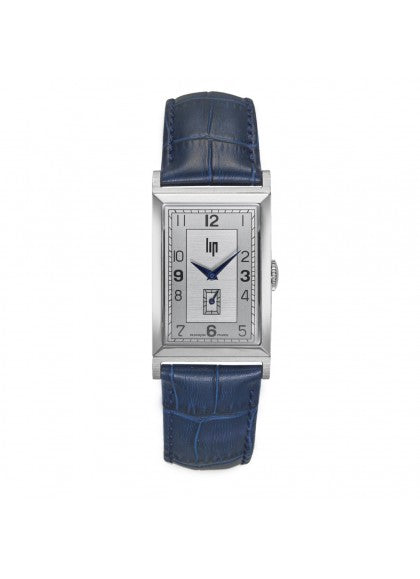 Montre Lip - Churchill T24 bracelet cuir bleu