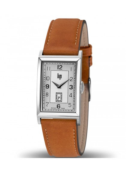 Montre Lip - Churchill T24 bracelet cuir marron clair